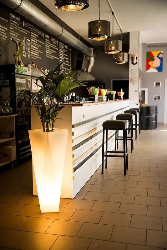 Donica podświetlana Rossa 90 cm | światło ciepłe