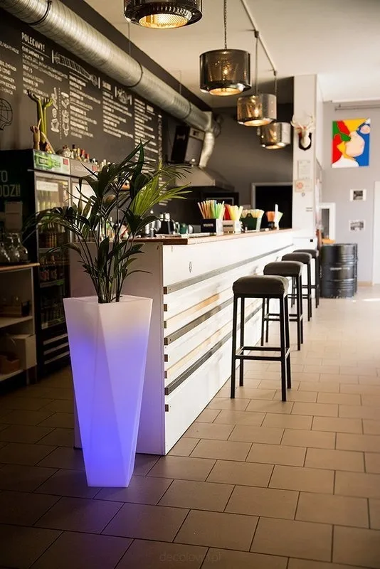 Donica podświetlana Rossa 90 cm | LED RGB + pilot