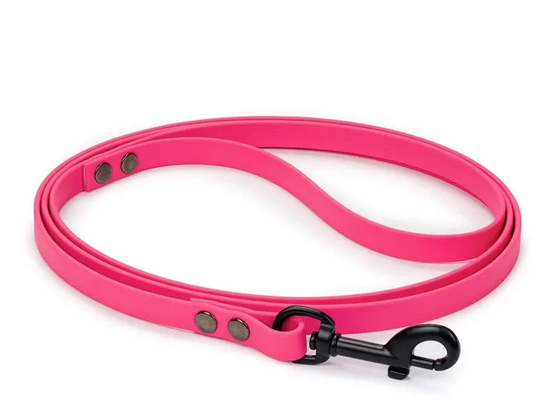 Smycz dla małego psa BioThane 13mm różowa