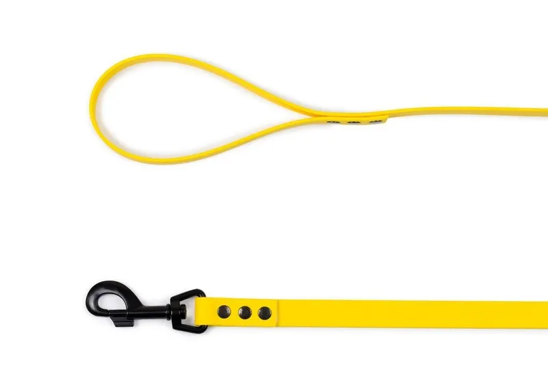 Smycz BioThane dla dużego psa 19mm żółta