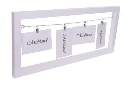 Ramka ścienna wielozdjęciowa biała