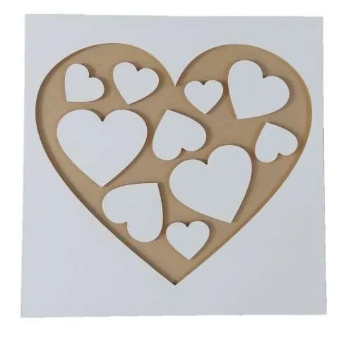 TraffiHeart- Wielkie serce MDF na ścianę