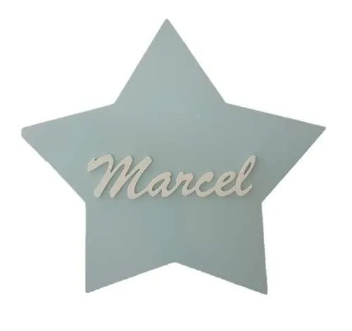 Lampka nocna gwiazdka z imieniem LED na baterie