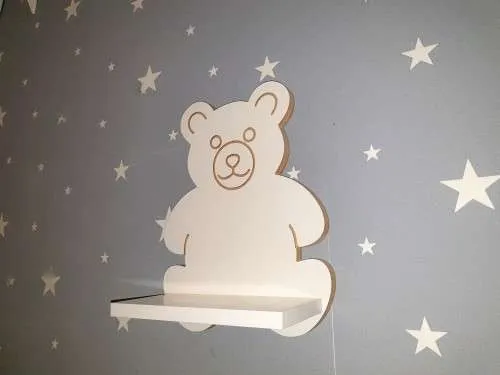 Półka uśmiechnięty Misio- biały