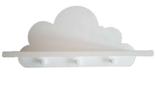 Półka Chmurka IBIZA z wieszakiem- Prestige