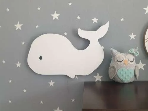 Lampka nocna wielorybek LED na baterie