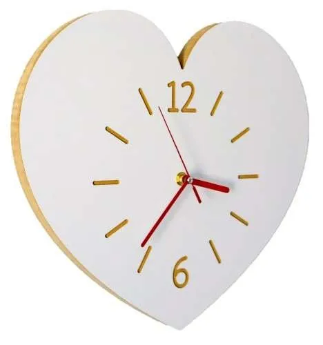 Zegar ścienny serduszko skandynawskie