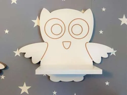 Półka sowa - motyw leśny, zwierzęcy