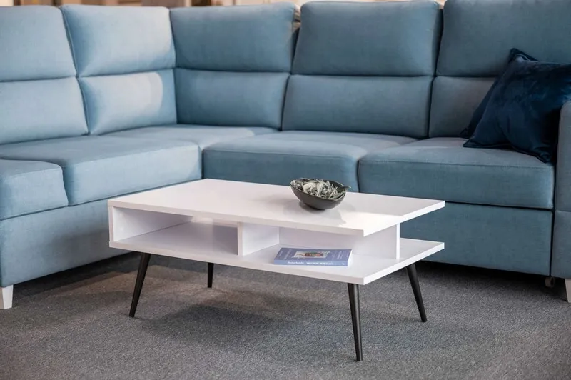 Stolik kawowy Trebia II Nowoczesny Ława Biały ST6