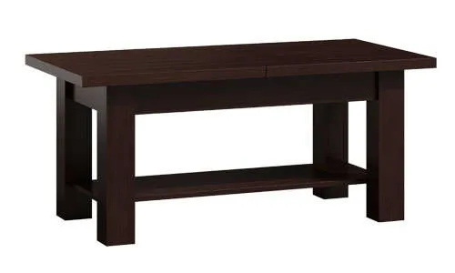 Stolik ława rozkładana z półką WENGE