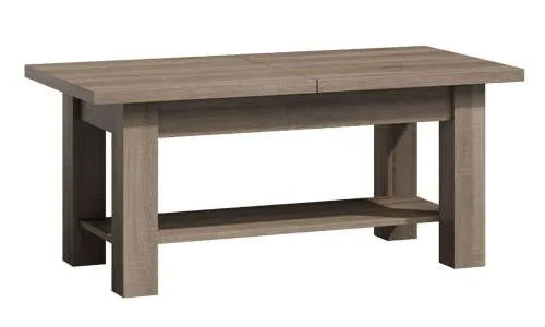 Stolik ława rozkładana z półką DĄB TRUFLOWY