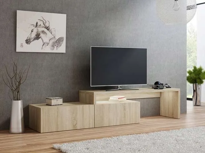 SZAFKA RTV DĄB SONOMA 220CM