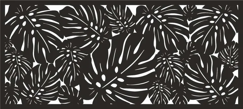 Serweta z filcu "Monstera"