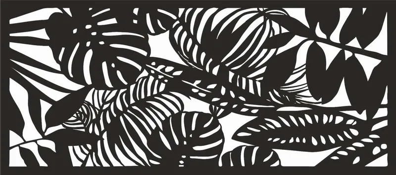 Serweta z filcu "Liście"