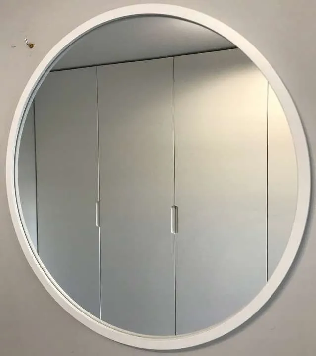 LUSTRO OKRĄGŁE BIAŁE LOFT 100