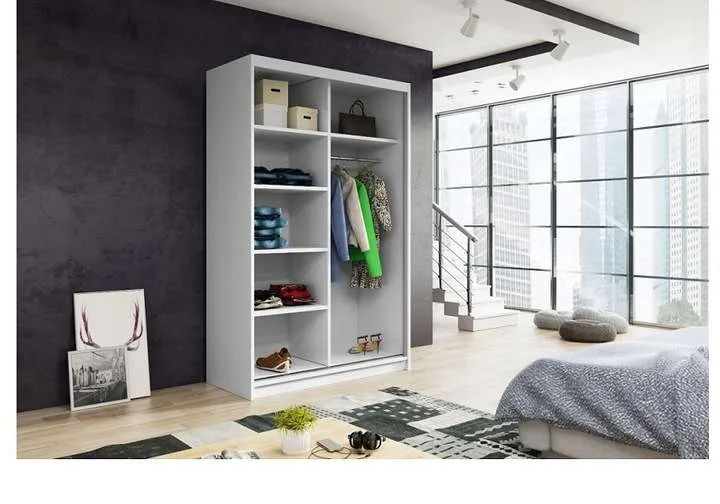 Szafa z lustrem  RIO150 cm Biała