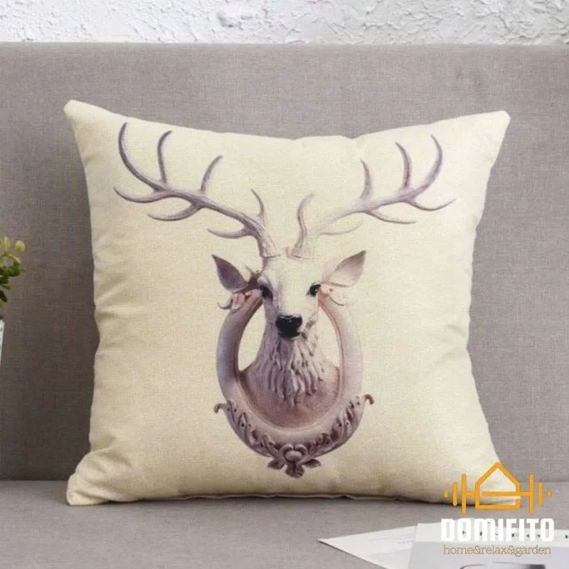POSZEWKA Ozdobna na PODUSZKĘ Jasiek JELEŃ 40x40 cm