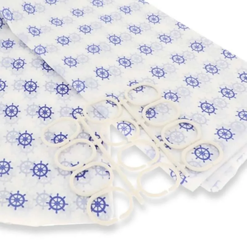 ZASŁONA PRYSZNICOWA PEVA 183x200 CM, MARINE