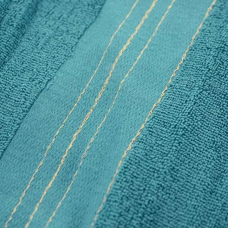 Zestaw 3 Ręczników do Twarzy Ciała i Rąk Niebieski