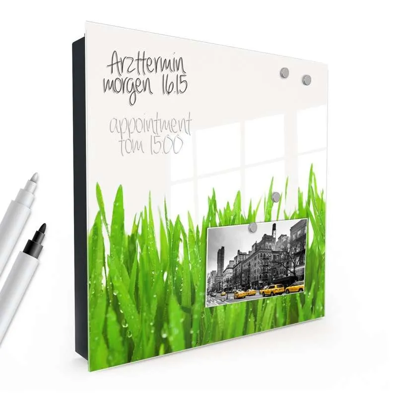 Skrzynka na klucze - Trawa na Jasnym Tle