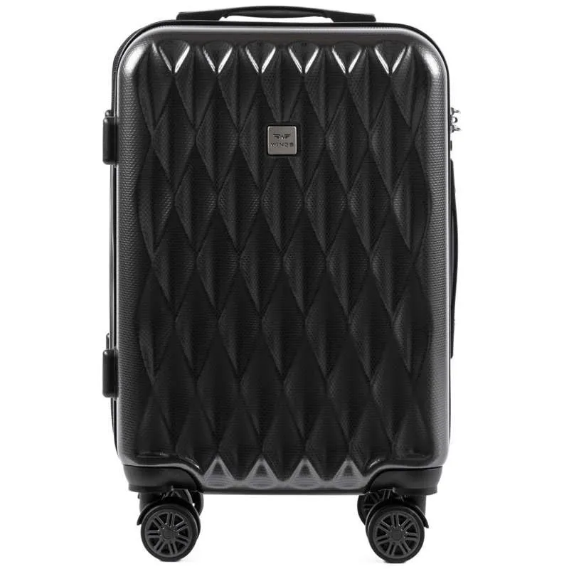 100 % POLICARBON / PC190, Walizka kabinowa Wings S, Dark grey/ 5 lat gwarancji