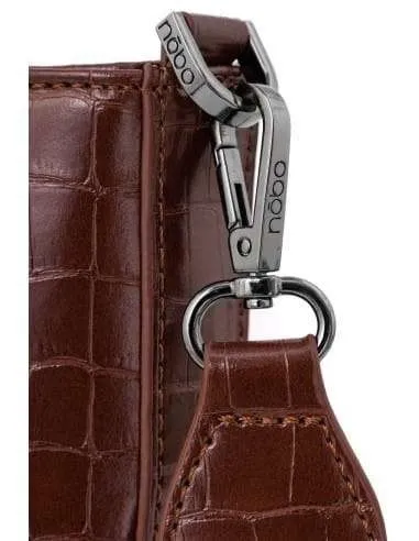 NOBO Shopperka o fakturze croco (Brązowy)