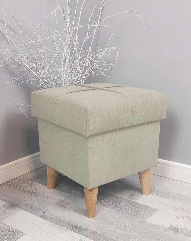 Pufa otwierana - kolor BEŻOWY CIEMNY