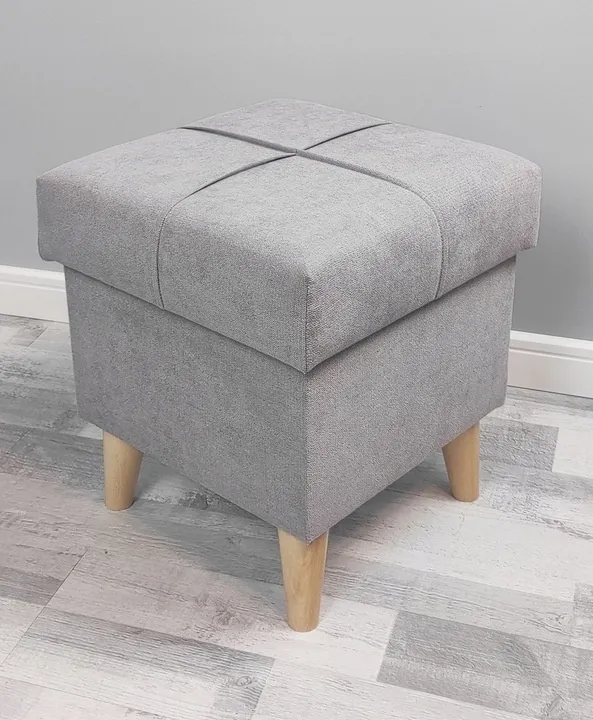 Pufa otwierana - kolor SZARY CIEMNY