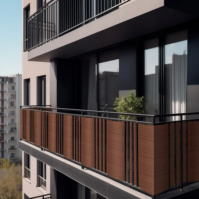 Osłona balkonowa na wymiar. Mata rattanowa dwustronna oczkowana miodowy RD13