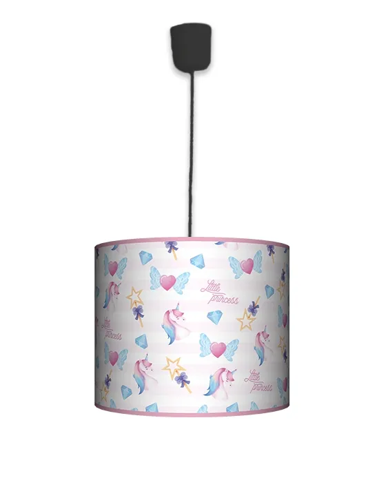 Lampa wisząca mała - Świat Księżniczki (różowa)