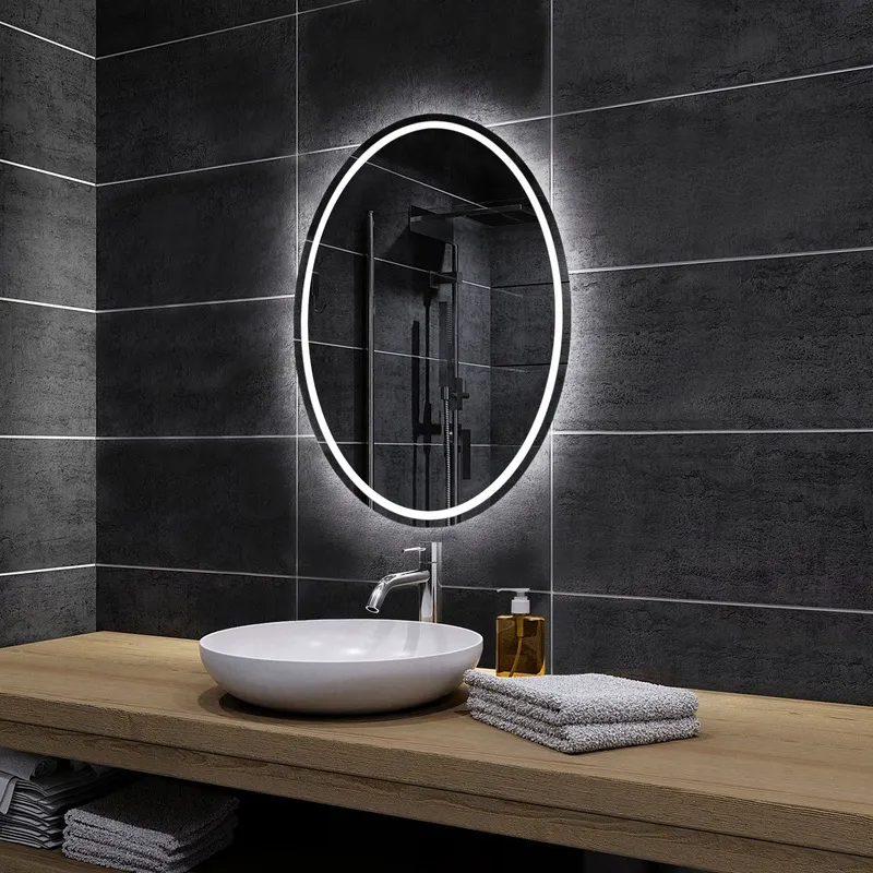 Lustro Owalne Elipsa Podświetlane LED 70x110cm PANAMA