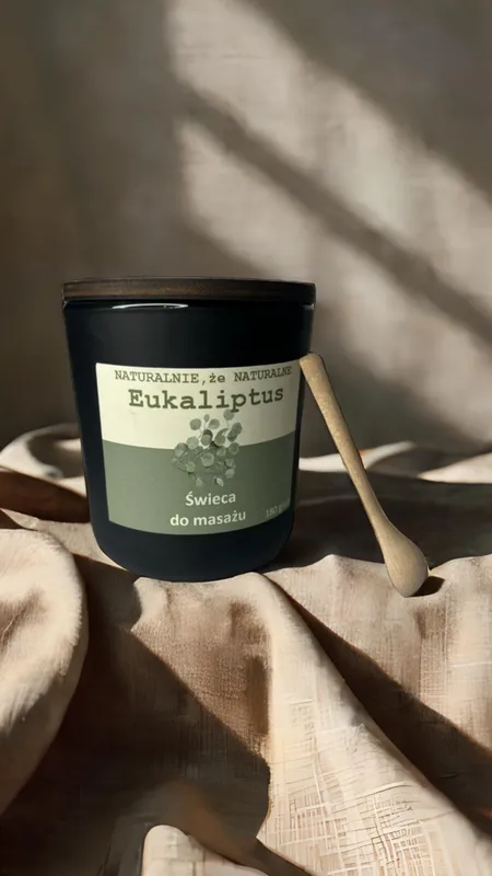 Świeca do masażu - eukaliptusowa