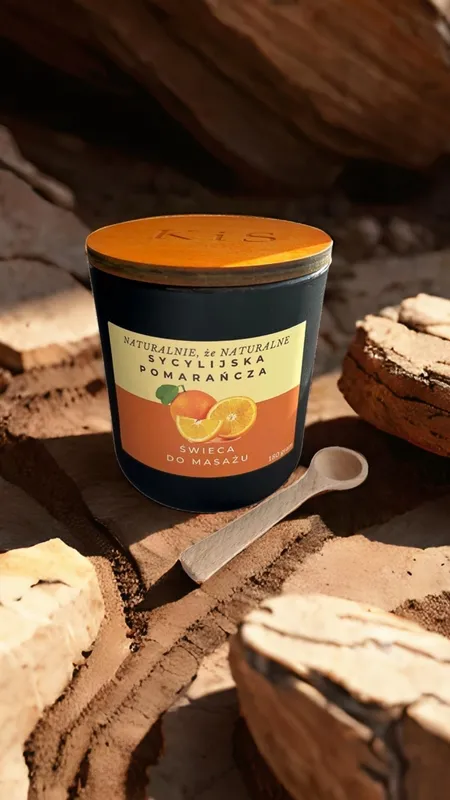 Świeca do masażu - sycylijska pomarańcza