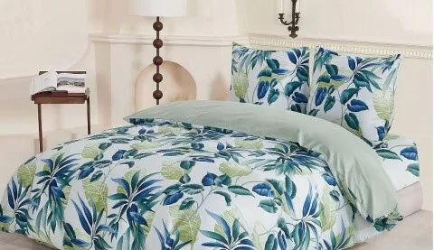 Pościel satyno-bawełna 220/200 KWIATY