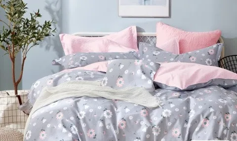 Pościel satyno-bawełna 160/200 KWIATY