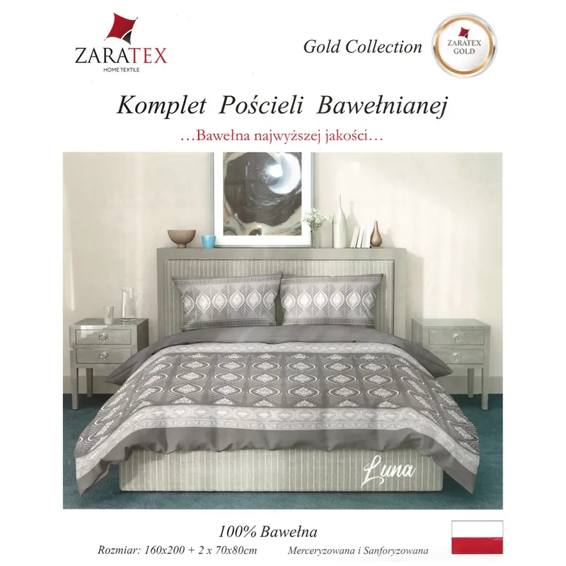 Pościel bawełniana 160/200 LUNA