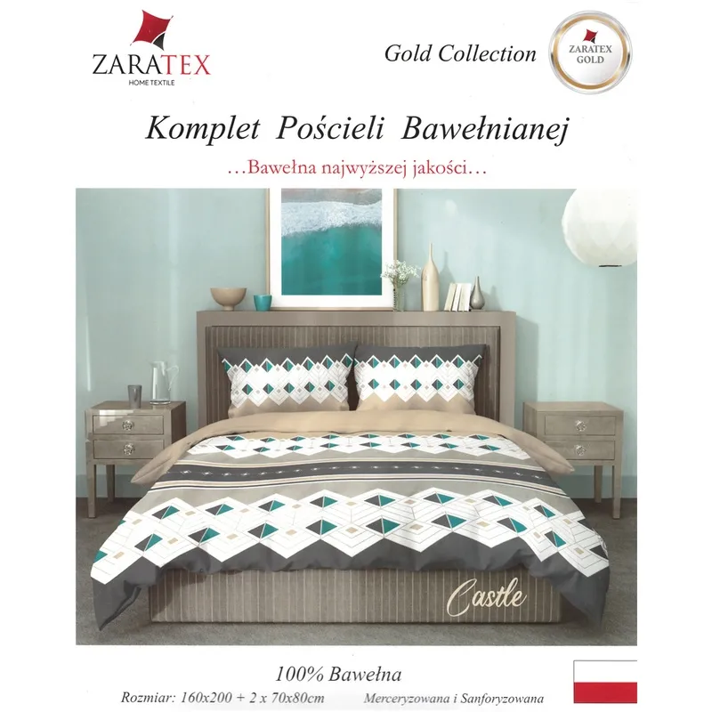 Pościel bawełniana 160/200 CASTLE
