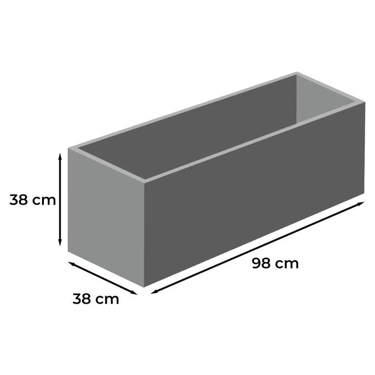 Donica ogrodowa 98x38x38