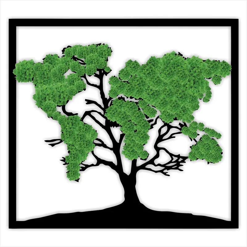 Kontynenty – ekologiczny obraz z mchem