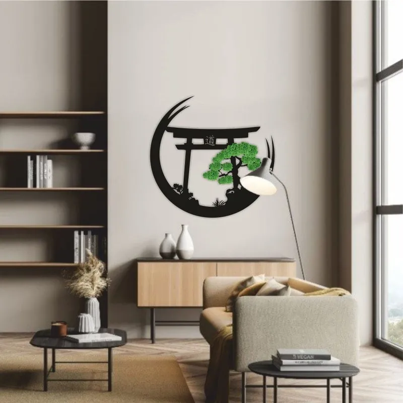 Drzewo Trama Torii – ekologiczny obraz z mchem