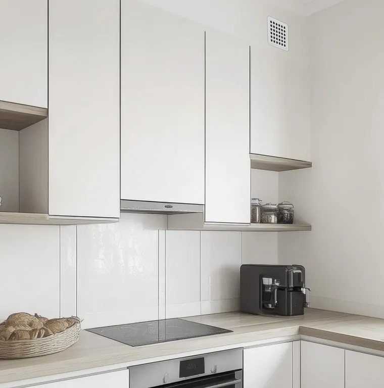 Kratka wentylacyjna zero zapachów z sąsiednich mieszkań  biała