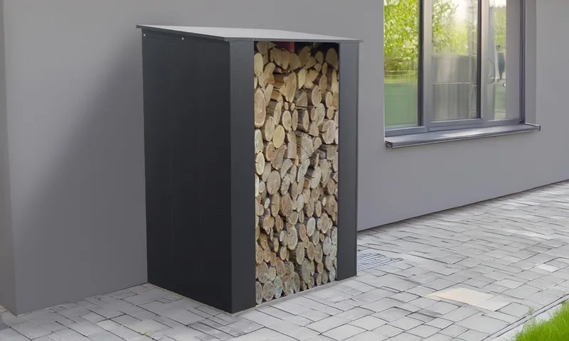 Wiata na drewno ,drewutnia zielona 167x150x75 do montażu