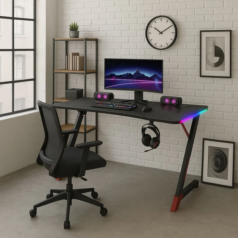 Biurko Gamingowe czarne