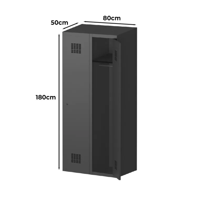 Szafa ubraniowa metalowa warsztatowa RAL 7016