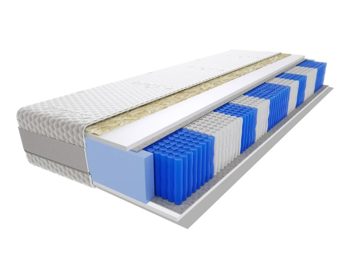 Materac Devi Multipocket 105x195 cm Średnio twardy Pianka HR