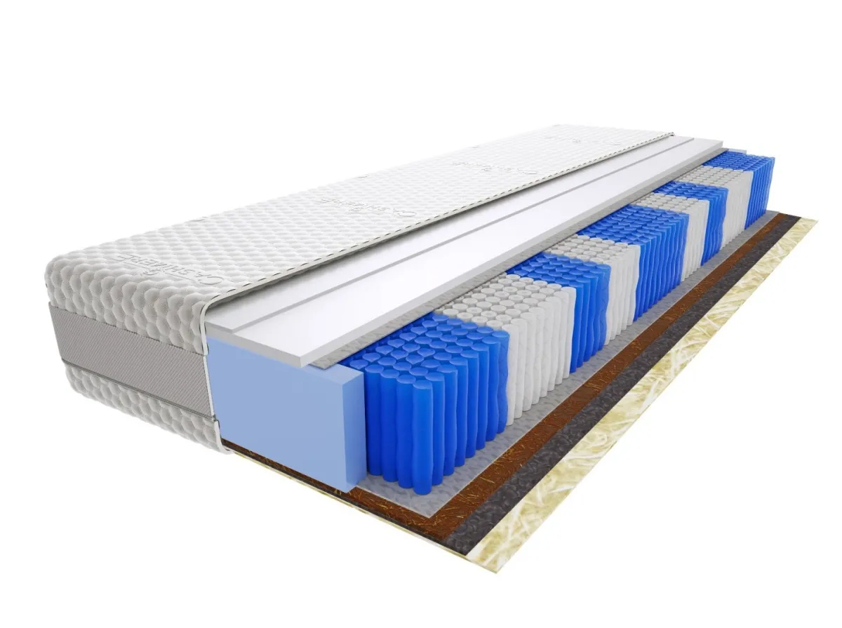 Materac Szejk Multipocket 75x210 cm Średnio / Bardzo twardy Końskie Włosie 2x Kokos