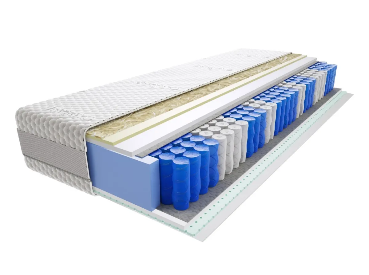 Materac Wati Mini 75x215 cm Średnio twardy Lateks Visco Memory