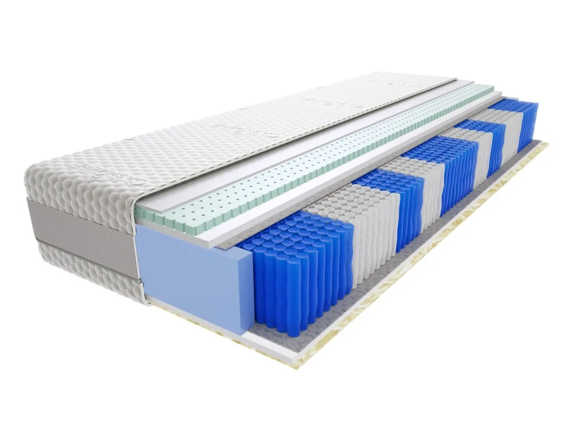 Materac Lotos Multipocket 65x135 cm Średnio twardy 2x Lateks