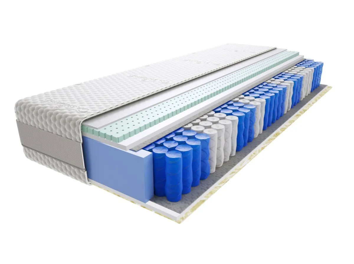 Materac Lotos Mini 120x150 cm Średnio twardy 2x Lateks