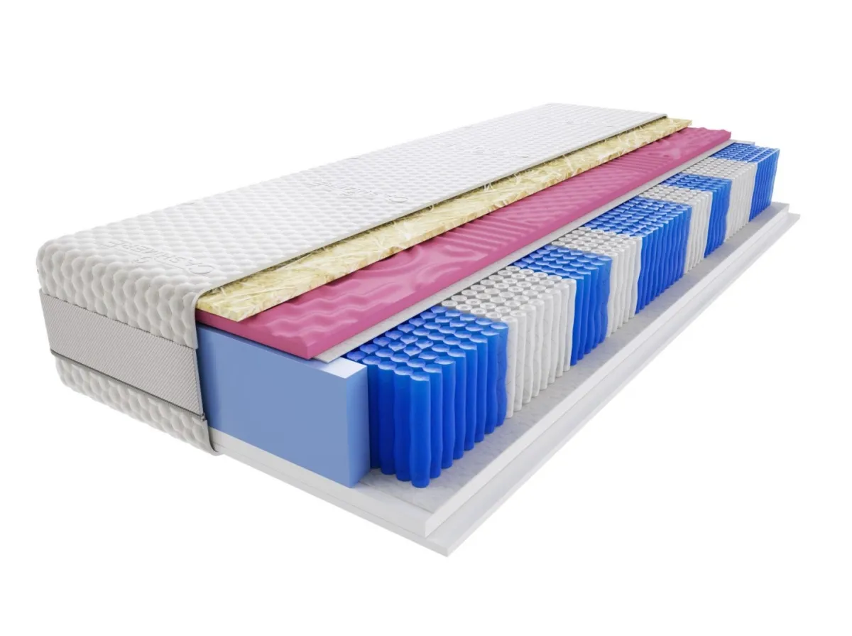 Materac Devi Molet Multipocket 90x150 cm Średnio twardy Profilowany Pianka HR